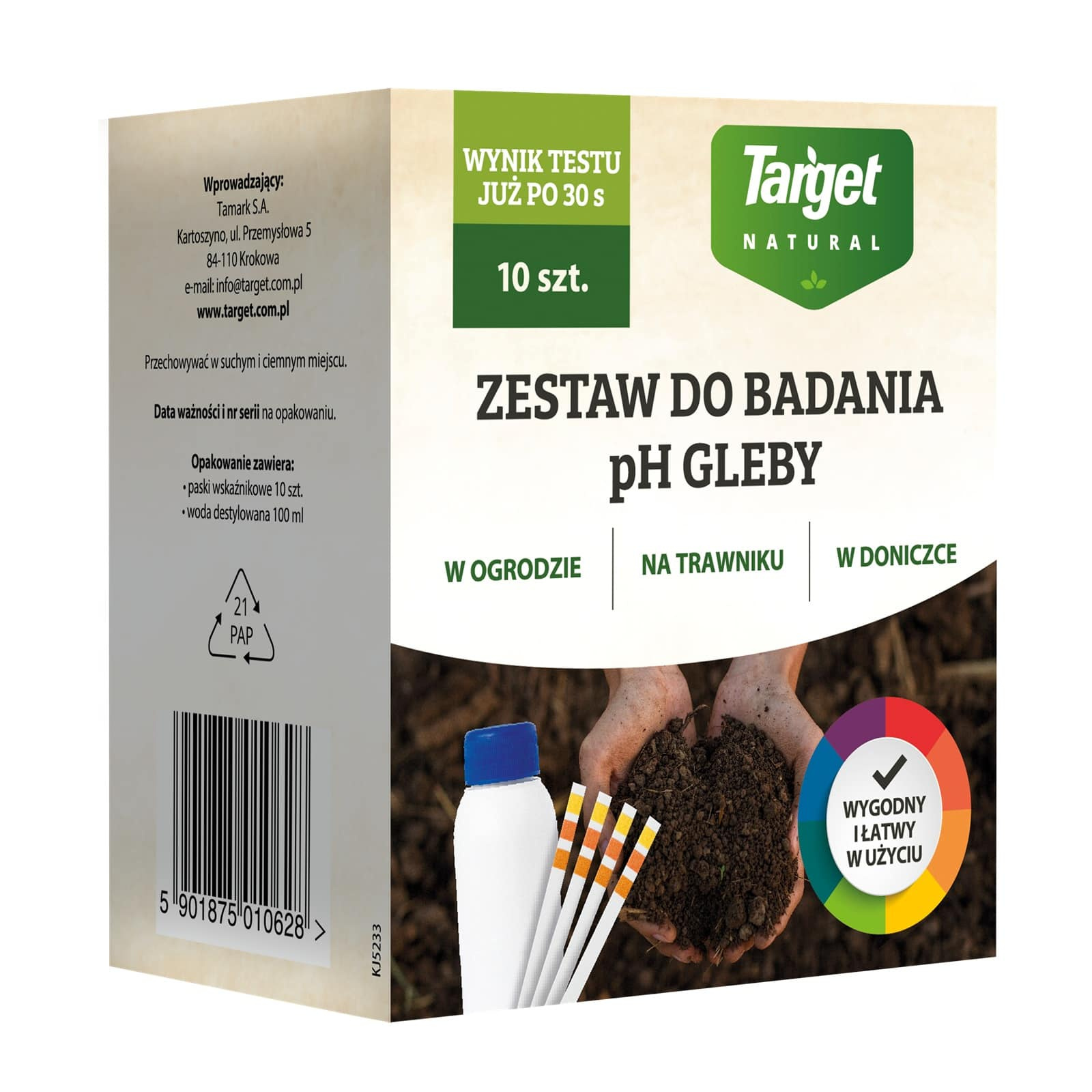 Zestaw Do Badania pH Gleby – Kwasomierz – Target
