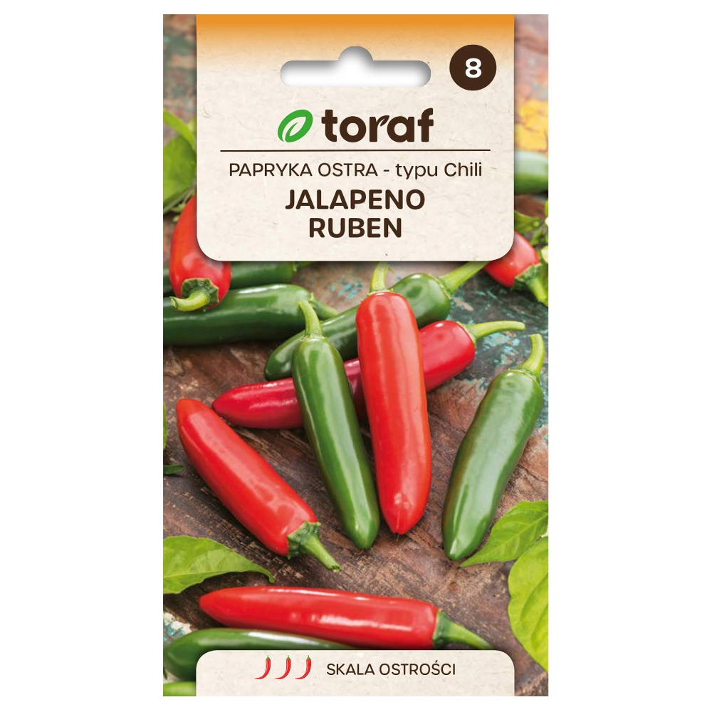 Papryka ostra Jalapeno Ruben nasiona 0,5g - TORAF
