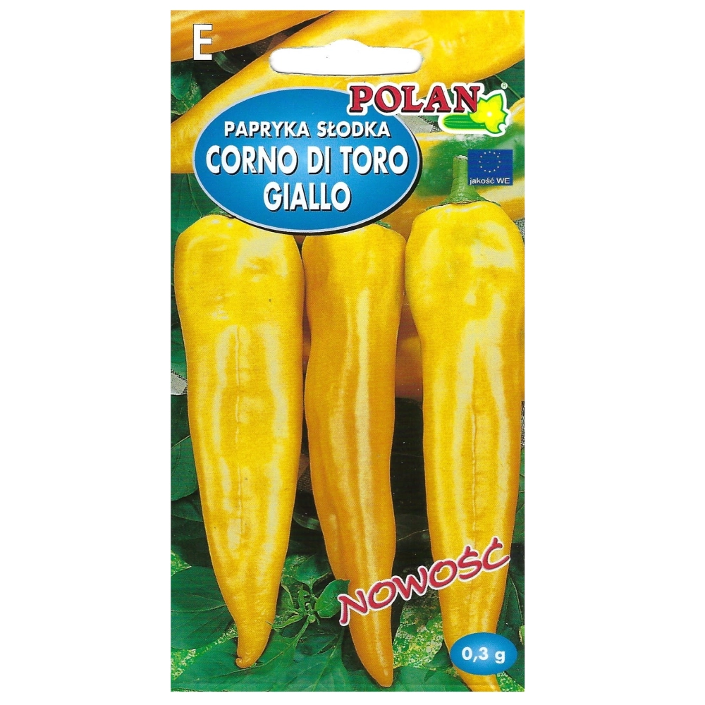 Papryka słodka Corno di Toro Giallo nasiona 0,3g - POLAN