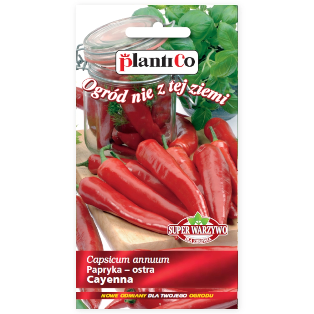 Papryka ostra Cayenna nasiona 0,4g - PlantiCo