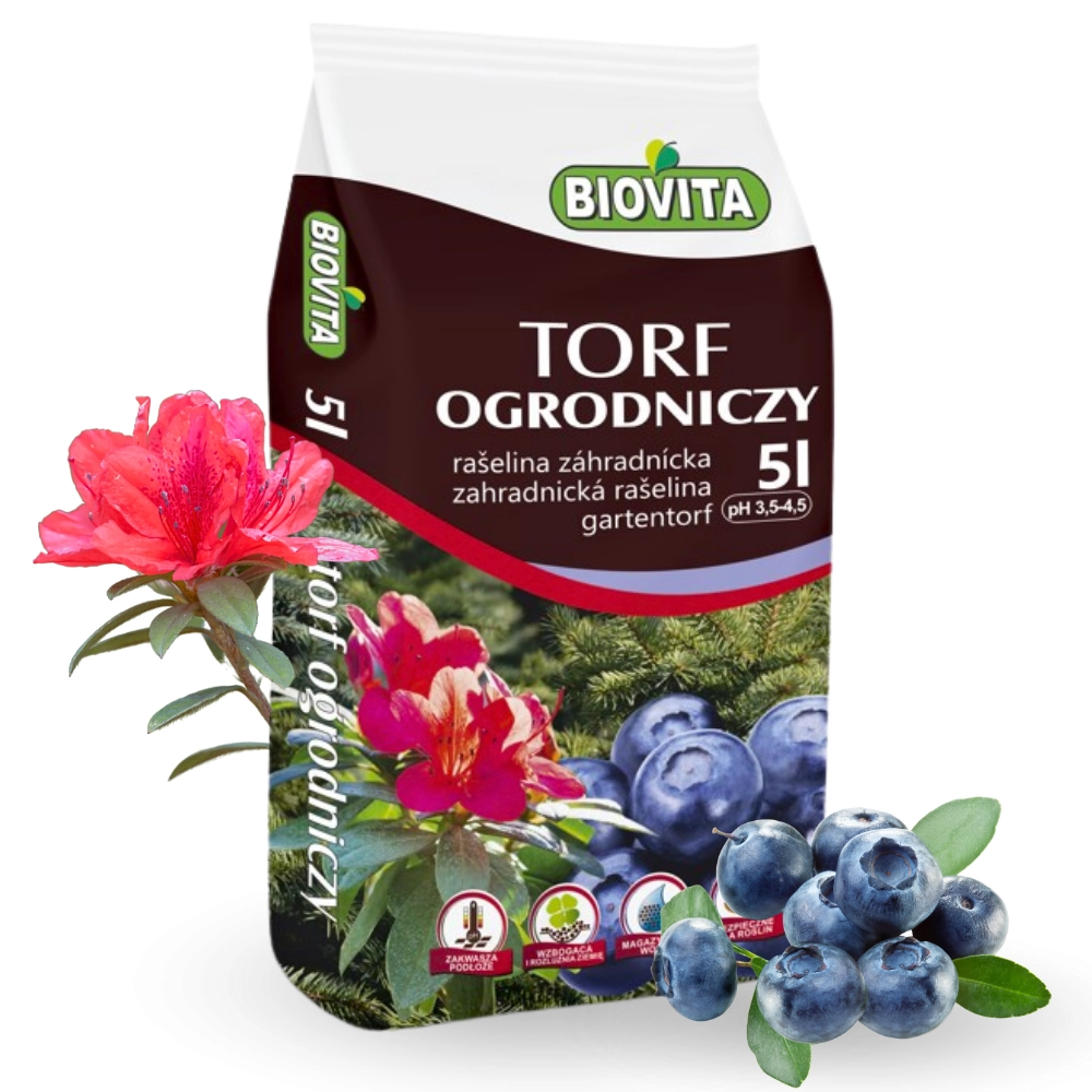 Torf ogrodniczy kwaśny 5L - Biovita