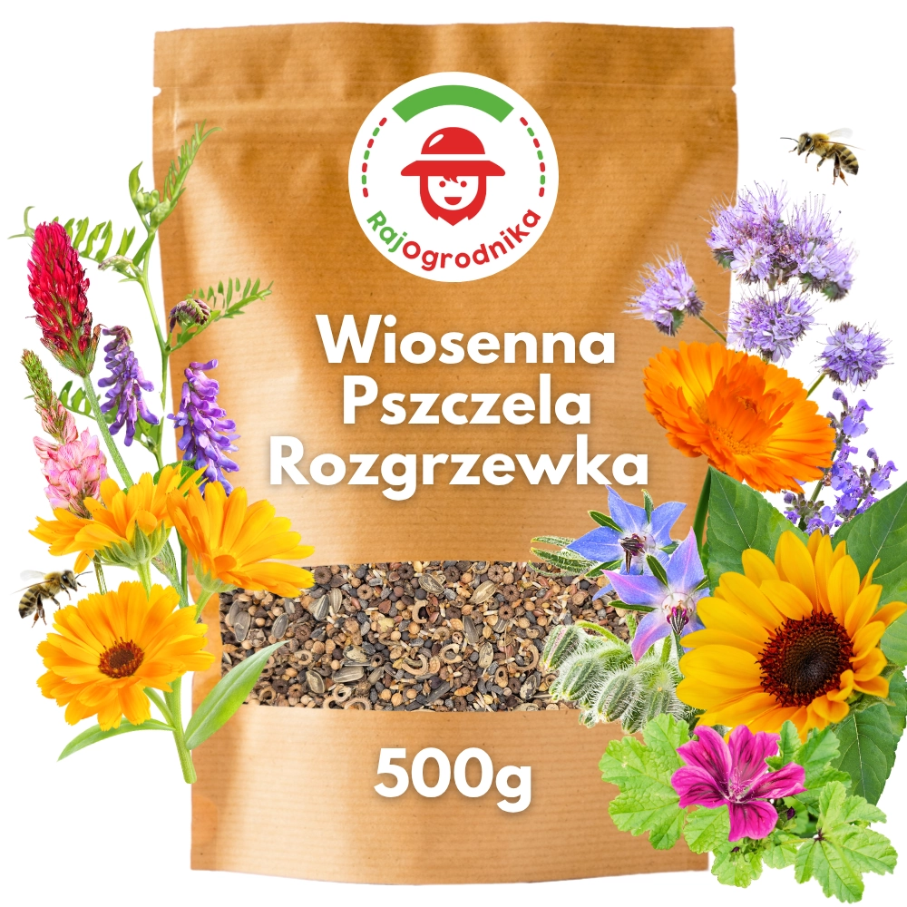 Wiosenna mieszanka miododajna szybki pożytek dla pszczół nasiona 500g - REDUM