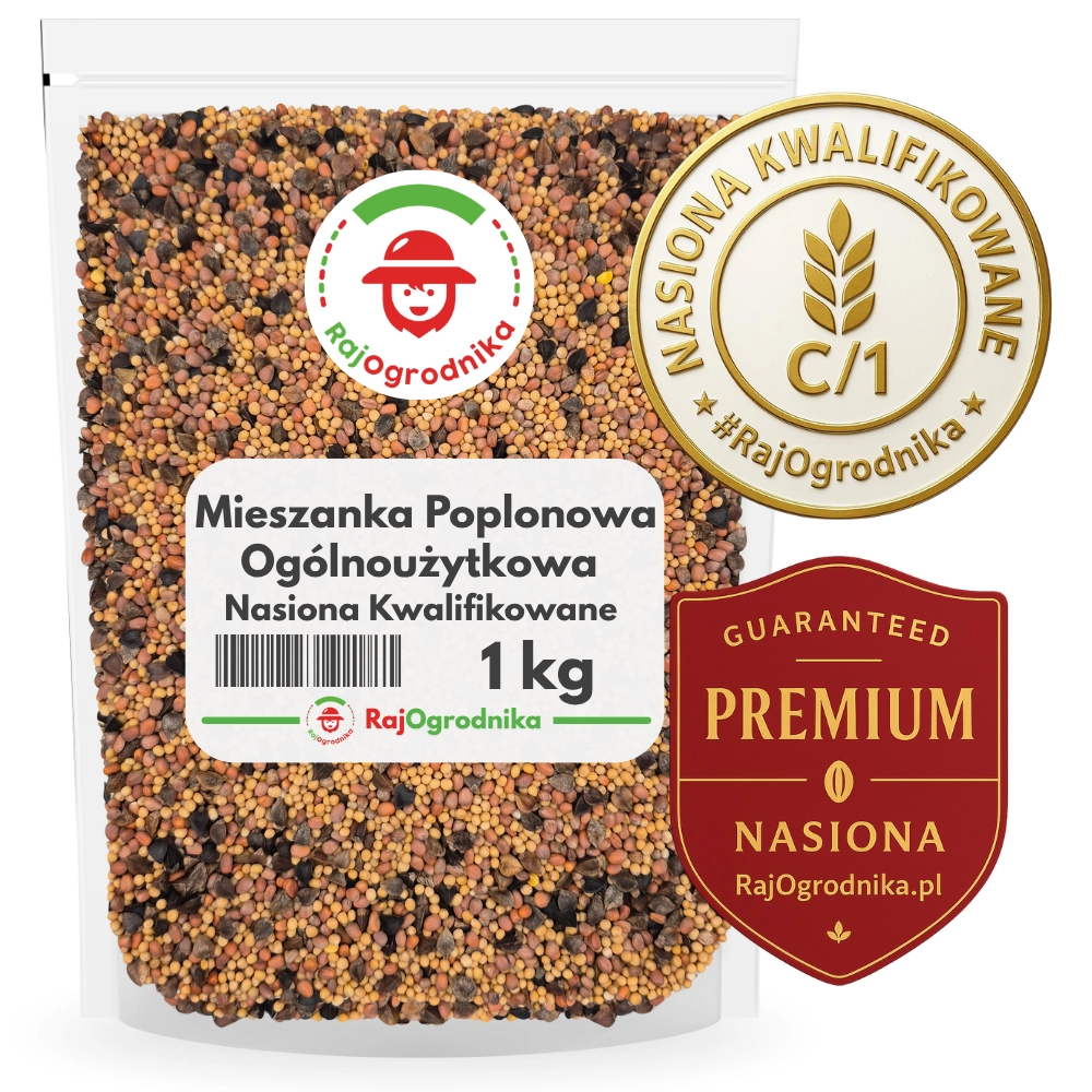 Mieszanka na poplon SZYBKO ROSNĄCA ogólnoużytkowa MP-1 nasiona 1kg - REDUM