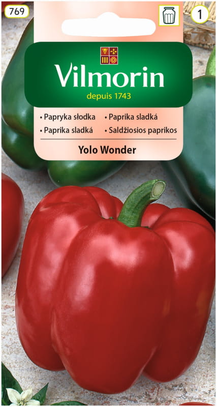 Papryka Słodka Yolo Wonder 0,5g - VILMORIN