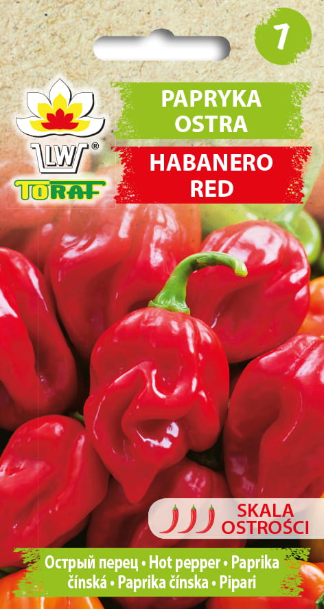 Papryka ostra Habanero Red nasiona 0,2g - TORAF