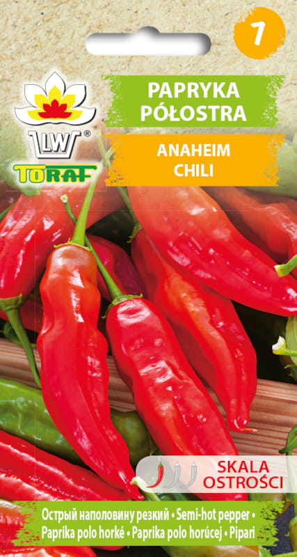Papryka ostra Anaheim chili nasiona 0,2g - TORAF
