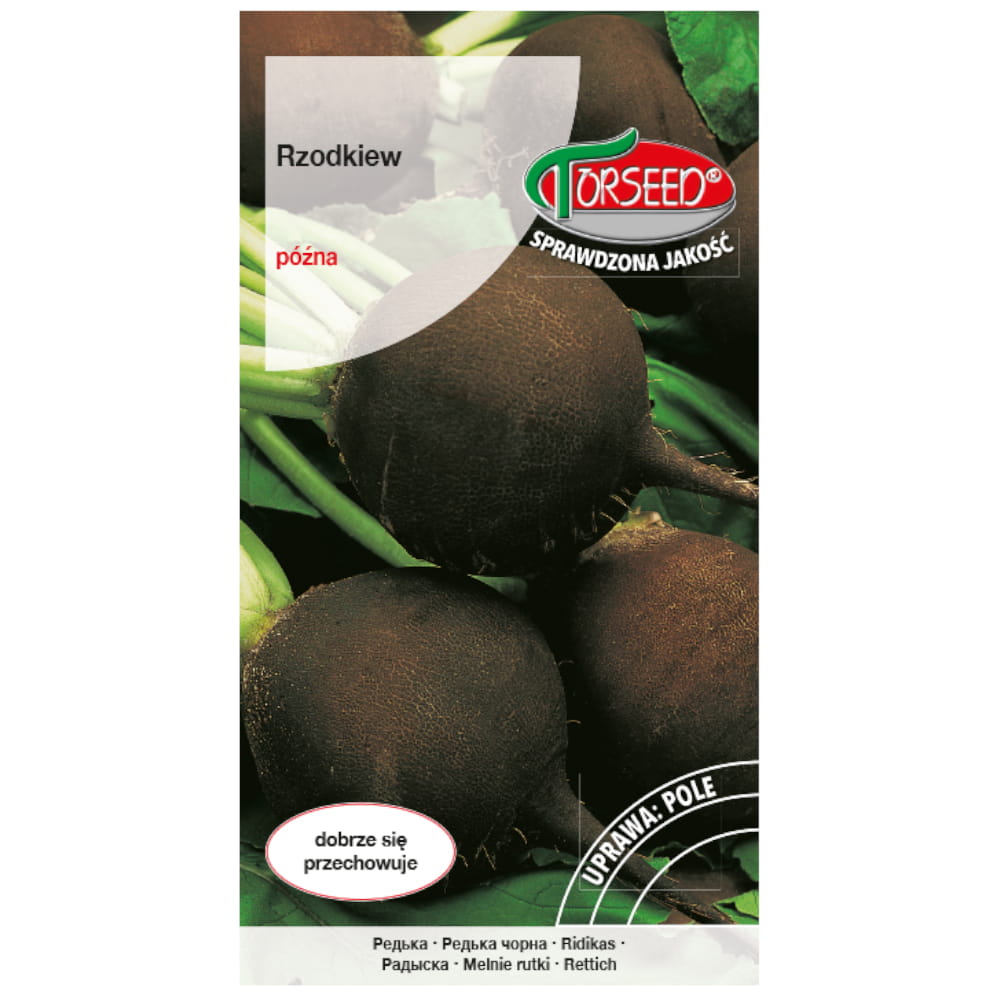 Rzodkiew Runder Schwarz Winter nasiona 5g - TORSEED