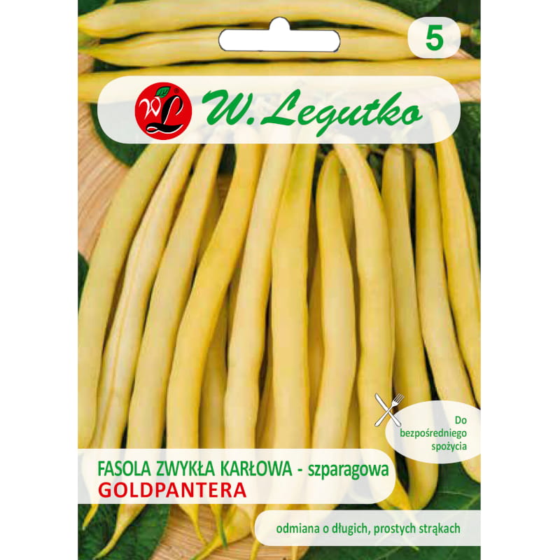 Fasola Zwykła Szparagowa Goldpantera nasiona 40g - W. Legutko