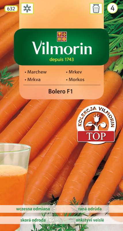 Marchew Bolero F1 2,5g - VILMORIN