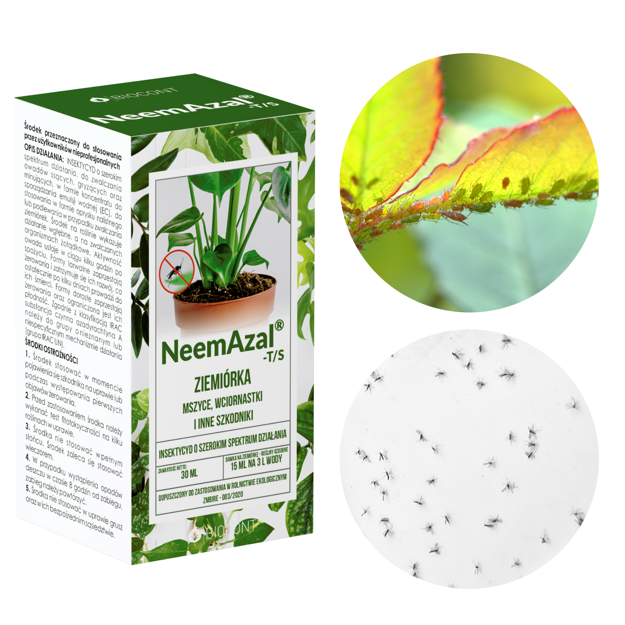 NeemAzal -T/S oprysk na ziemiórki mszyce wciornastki i inne szkodniki 30ml - Biocont