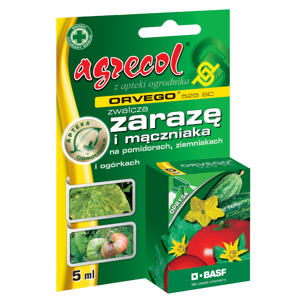 Orvego 525 SC zwalcza zarazę i mączniaka 5 ml - Agrecol