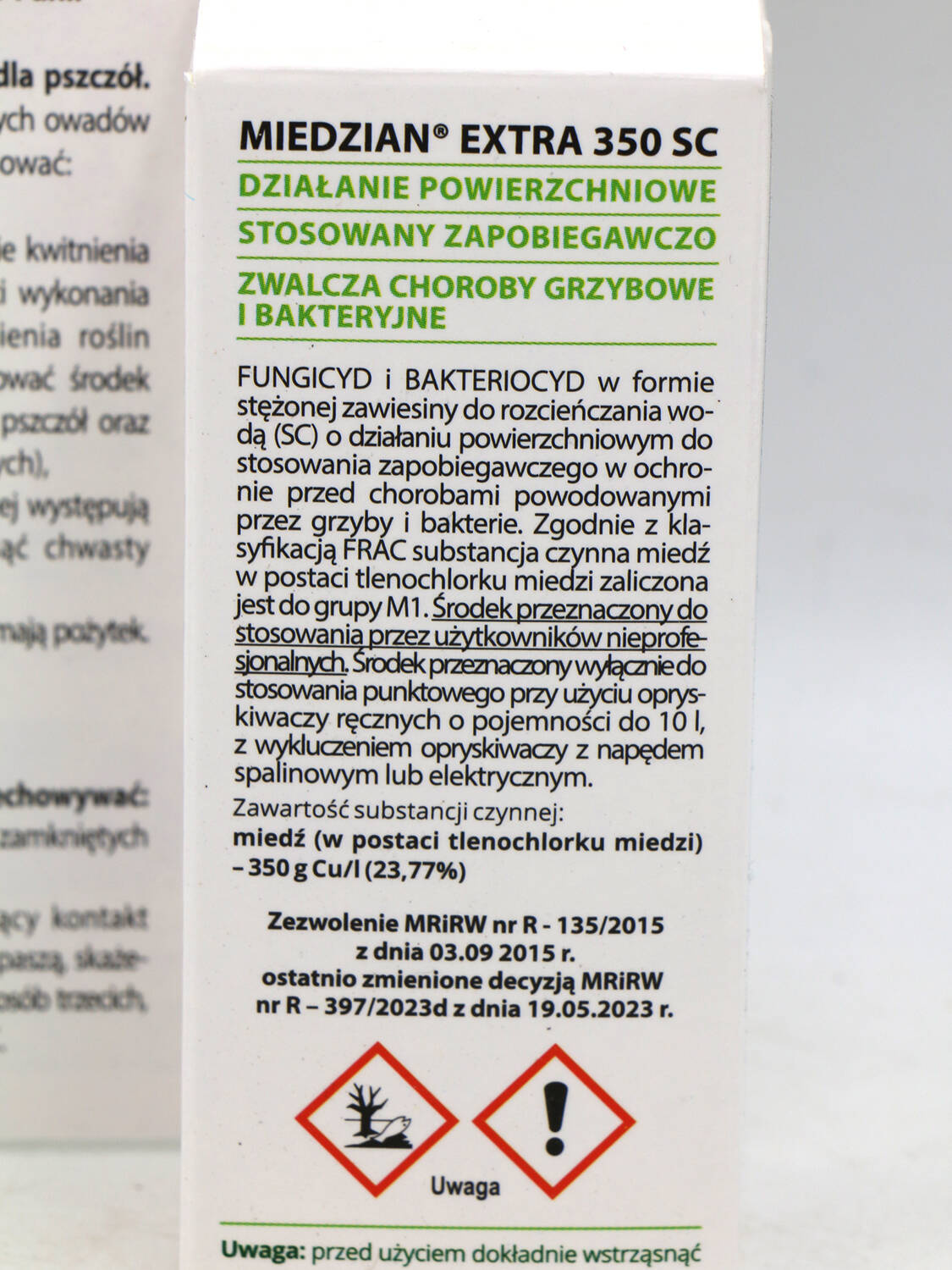 56_8_2.jpg Miedzian Extra 350 SC do jabłoni, gruszy, wiśni i czereśni – parch jabłoni, zaraz ogniowa i rak bakteryjny – 15 ml Target
