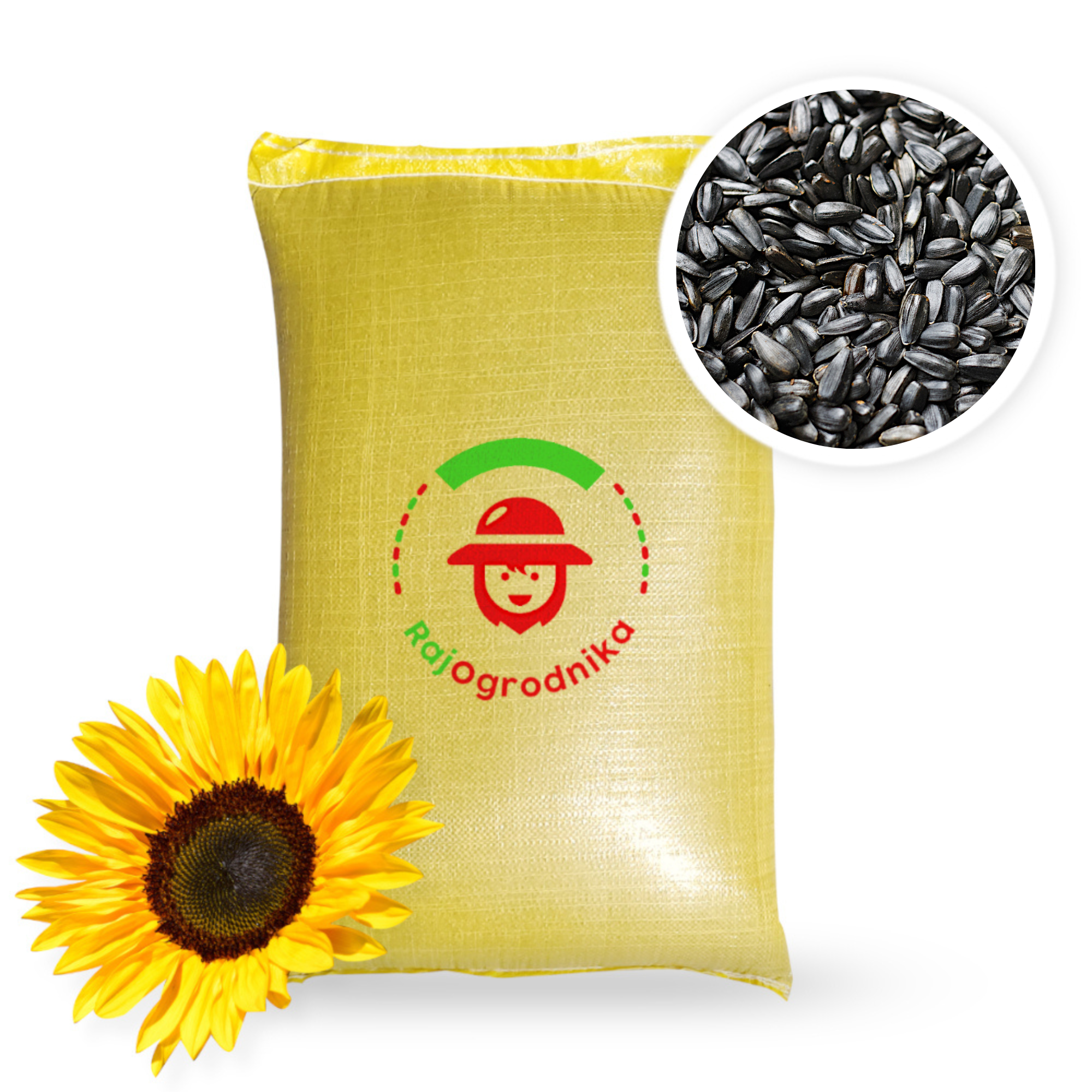5803.png Słonecznik Czarny PREMIUM niełuskany ziarno dla dzikich ptaków 20 KG