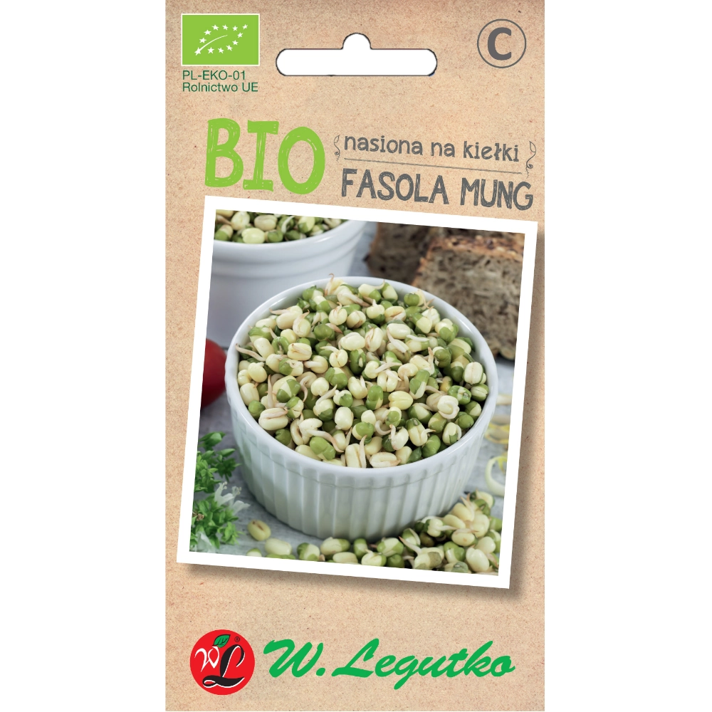 Fasola Mung Bio Kiełki nasiona 30g - W. Legutko