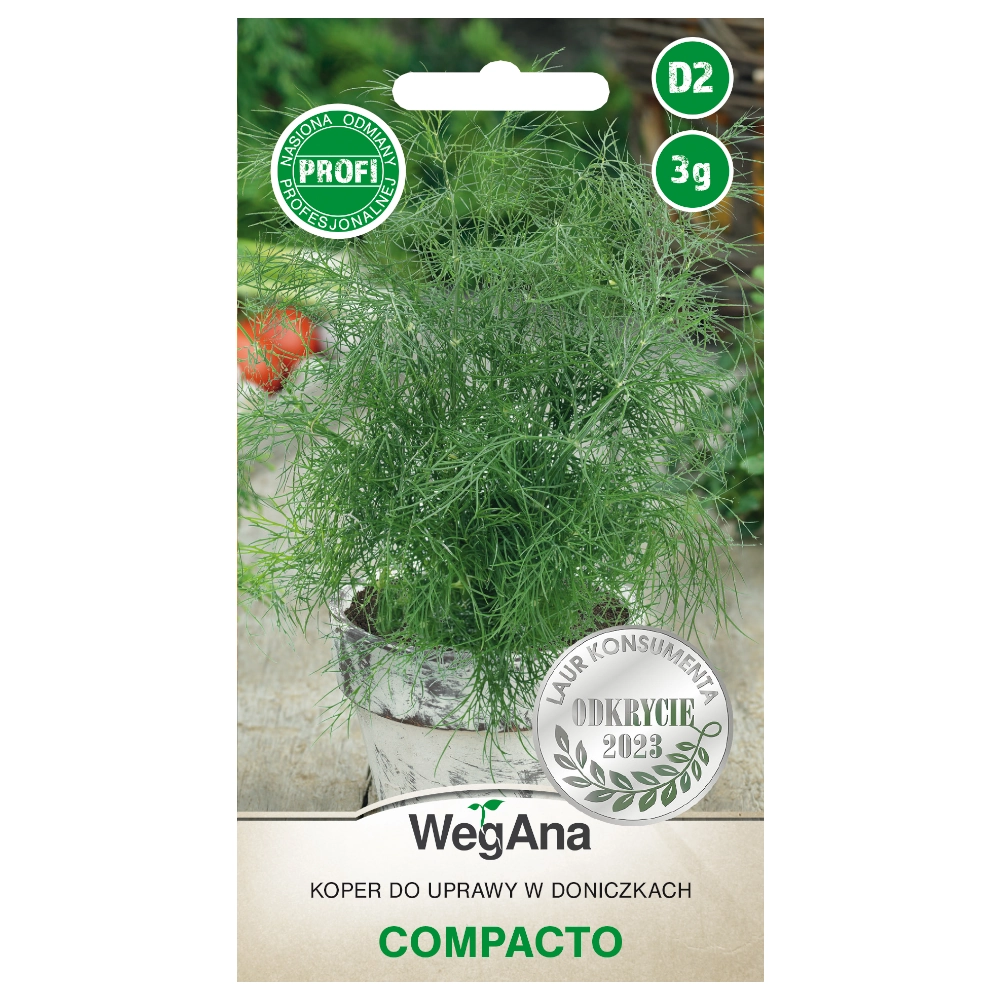 Koper do uprawy w doniczkach Compacto nasiona 3g - WegAna