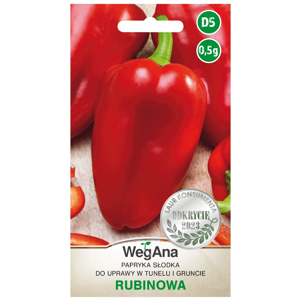 Papryka słodka Rubinowa nasiona 0,5g - WegAna