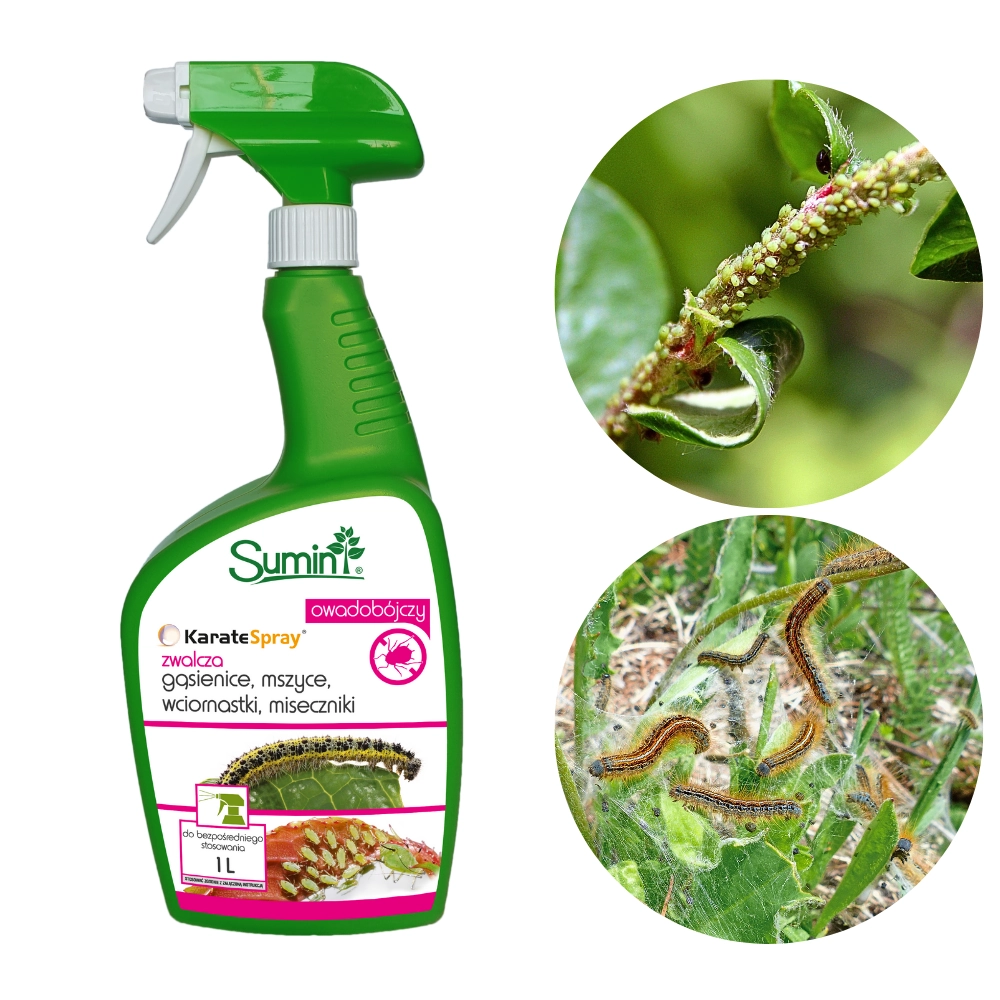 Karate Spray RTU zwalcza gąsienice, mszyce, wciornastki, miseczniki, 500ml - SUMIN