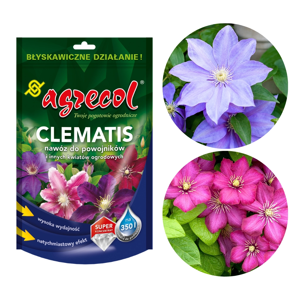 Clematis krystaliczny nawóz do clematisów i powojników 350g - Agrecol