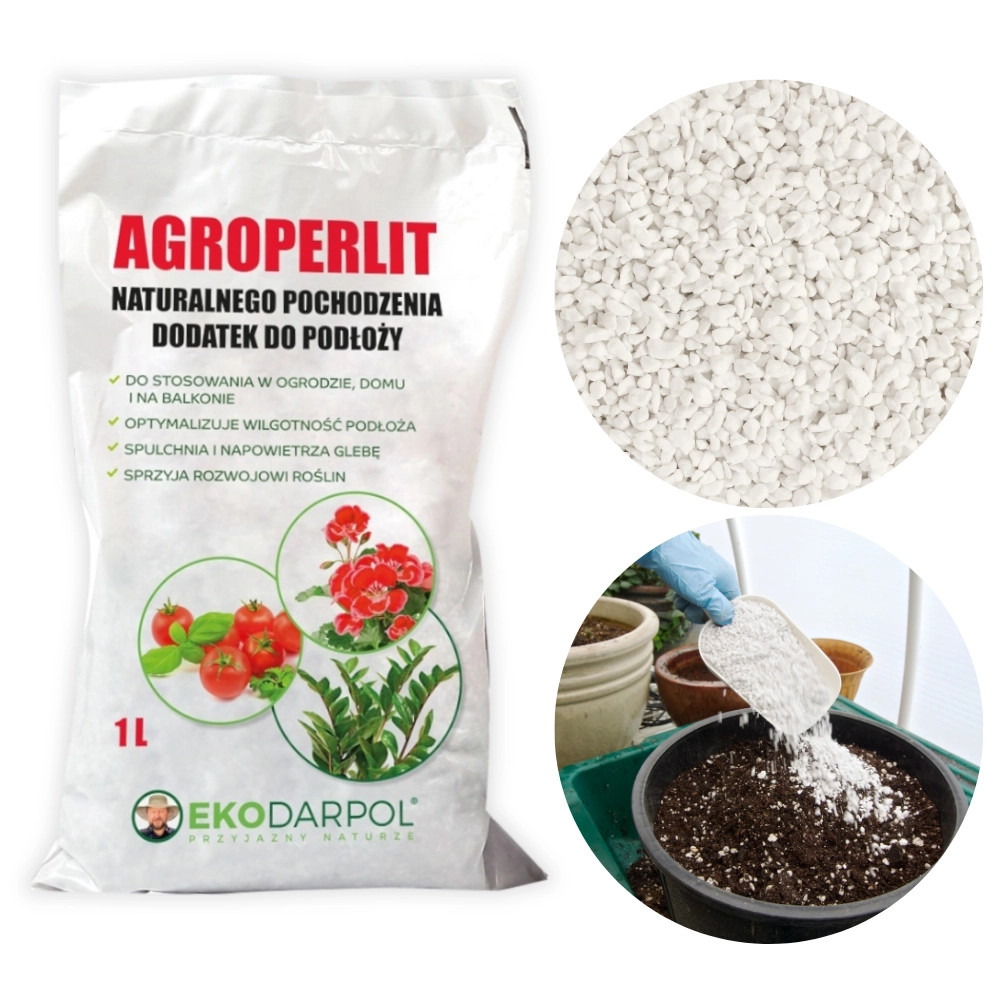 Agroperlit dodatek do podłoża pochodzenia naturalnego 1L - EKODARPOL